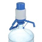 Помпа для воды LESOTO Universal, механическая, под бутыль от 11 до 19 л, голубая - Фото 5