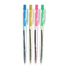 Ручка шариковая Calligrata, автоматическая, синий стержень, узел 0.7 мм, с рифлёным держателем, МИКС - Фото 1