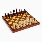 Настольная игра 3 в 1 "Классическая": шахматы, шашки, нарды, дерево 40 х 40 см - Фото 2