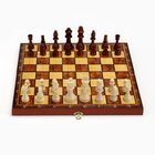 Настольная игра 3 в 1 "Классическая": шахматы, шашки, нарды, дерево 40 х 40 см - Фото 3