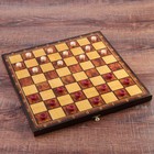 Настольная игра 3 в 1 "Классическая": шахматы, шашки, нарды (доска дерево 40х40 см) - Фото 3