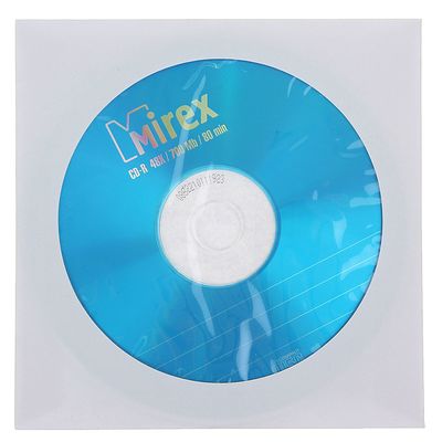 Диск CD-R Mirex Standard, 48x, 700 Мб, конверт, 1 шт.