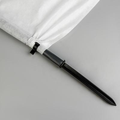 Парник прошитый, длина 6 м, 7 дуг из пластика, дуга L=2 м, d=20 мм, спанбонд 35 г/м², Reifenhäuser, «Ленивый», с колышками и зажимами
