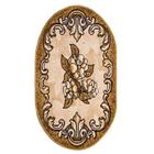 Ковер Мокко овальный 60×110 см, ПП 100%, джут - Фото 1