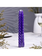 Набор свечей витых, 2.2×25 см, лакированная 2 шт., фиолетовый  (артикул 1264489)  большой выбор товаров оптом и в розницу по низким ценам с доставкой