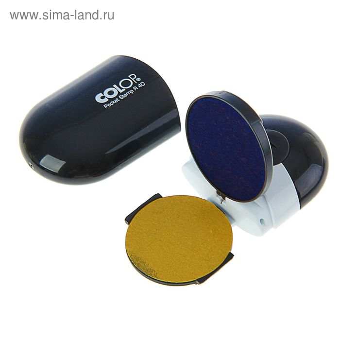Оснастка автоматическая для печати d40мм Colop Pocket Stamp R40 карманная, черная - Фото 1