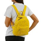 Рюкзак на молнии, 1 отдел с перегородкой, 3 наружных кармана, жёлтый - Фото 2
