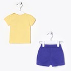 Комплект ясельный (футболка+шорты), рост 68 см (44), цвет жёлтый (арт. CSB 9548 (117)) - Фото 3