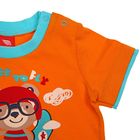 Комплект ясельный (футболка+шорты), рост 62 см (40), цвет оранжевый (арт. CSB 9561 (118)) - Фото 2