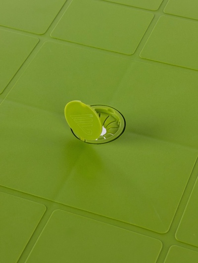 Стол квадратный, 80×80×74 см, пластиковый, зелёный