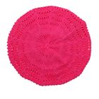 Берет ажурный для девушек "ПОЛИН", р-р 54-56, цвет ярко-розовый 161004 - Фото 2