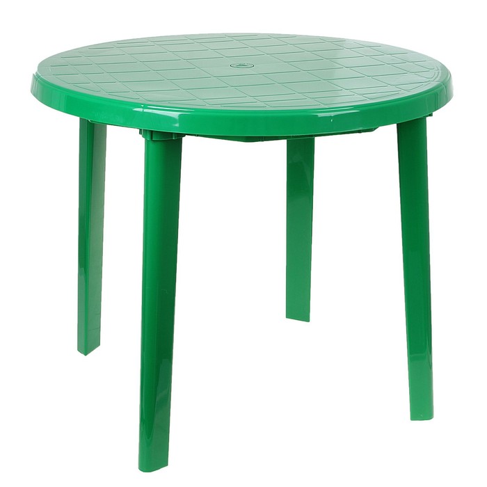 Стол круглый, 90х90х75 см, цвет зелёный - фото 1925790015