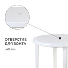 Стол круглый, 90×90×75 см, белый - Фото 4