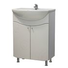 Тумба "Соло 60" с раковиной "Уют 60", белая - Фото 1