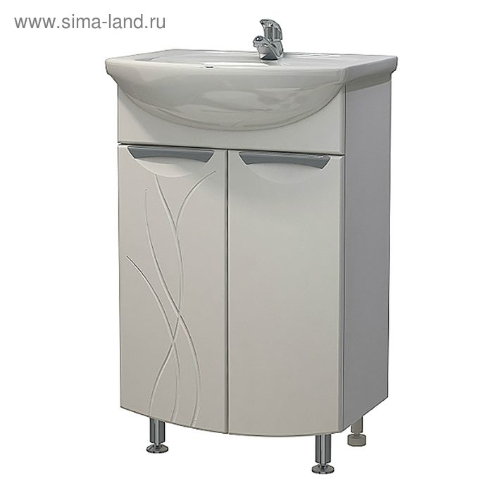 Тумба "Гротеск 50" под раковину "Уют 50", белая - Фото 1