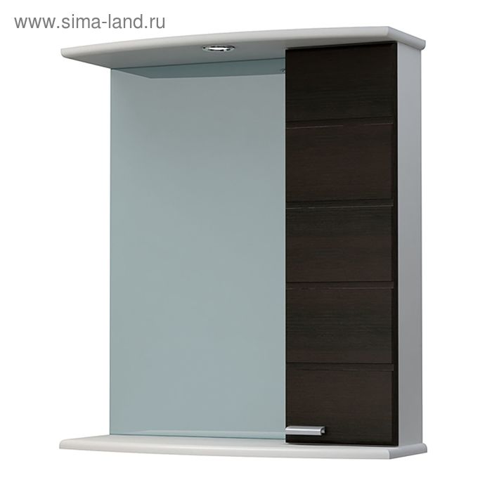 Шкаф-зеркало "Штрокс 60С", правый, венге - Фото 1