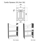 Тумба "Прованс 50" с раковиной "Уют 50", белый ясень - Фото 2