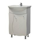 Тумба "Стелла 50" с раковиной "Уют 50", белая - Фото 1