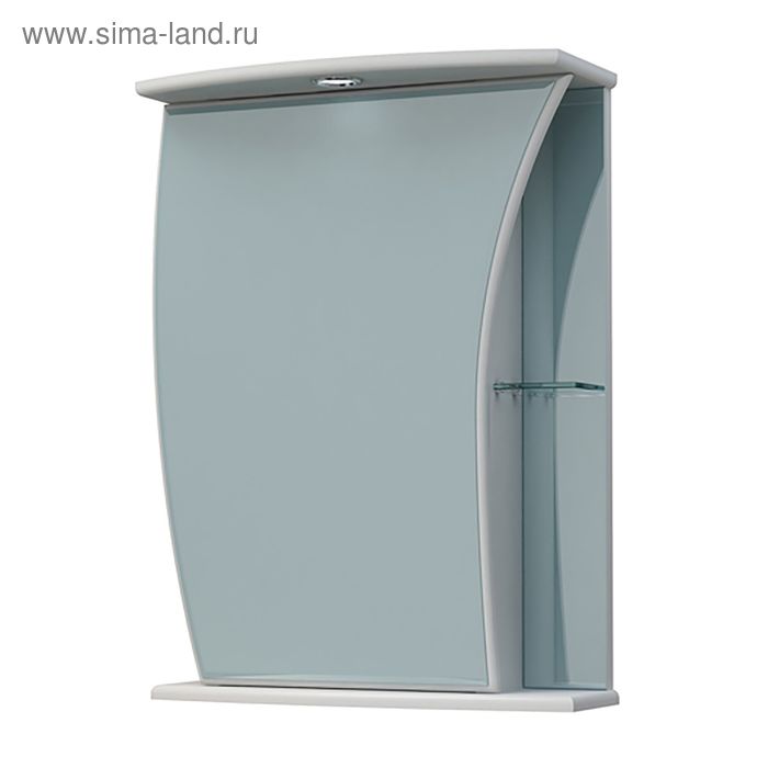 Шкаф-зеркало "Парус 50 С", белый - Фото 1