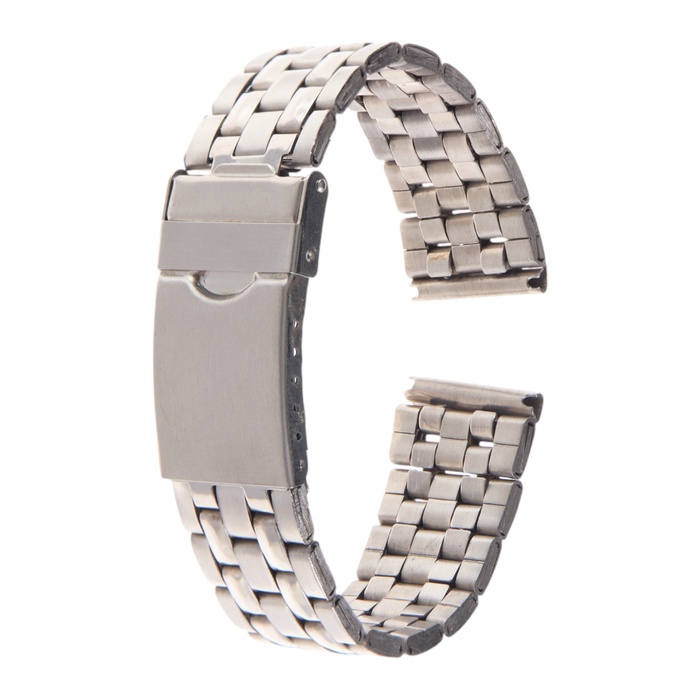 Ремешок для часов «Соломон», 20 мм, металл, длина 18 см, серебристый - Фото 1