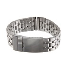 Ремешок для часов «Соломон», 20 мм, металл, длина 18 см, серебристый - Фото 6