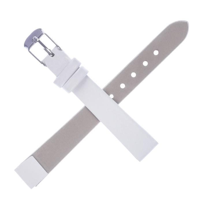 Ремешок для часов «Соломон», 10 мм, экокожа, длина 17 см, белый - Фото 1