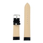 Ремешок для часов «Соломон», 22 мм, экокожа, длина 20 см, чёрный с тиснением - Фото 3