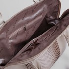Сумка женская, 2 отдела, наружный карман, светло-бежевый - Фото 5