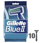 Бритвенные станки одноразовые Gillette Blue II, 2 лезвия, 10 шт - Фото 1