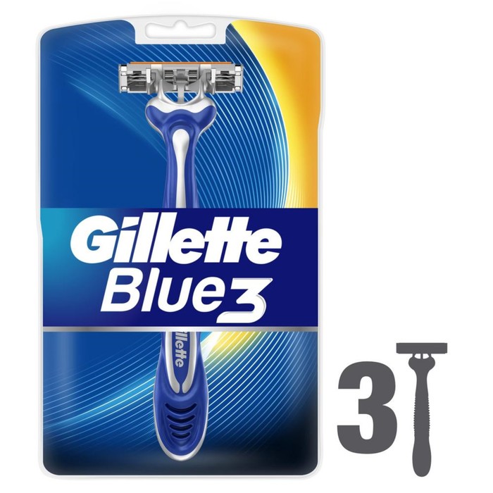 Бритва Gillette Blue 3, одноразовая, 3 шт. - Фото 1