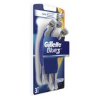 Бритва Gillette Blue 3, одноразовая, 3 шт. - Фото 3