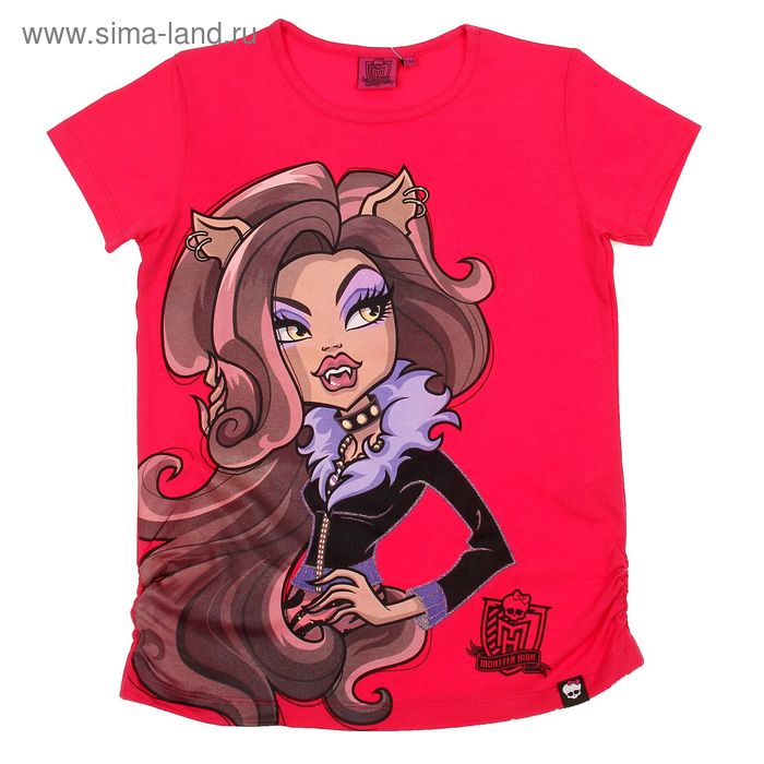 Футболка для девочки "Monster High", рост 152 см (80), цвет фуксия (арт. ZG 02428-F2_П) - Фото 1