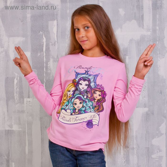 Джемпер для девочки, рост 128 см (68), цвет розовый (арт. ZG 03390-P2_Д) - Фото 1