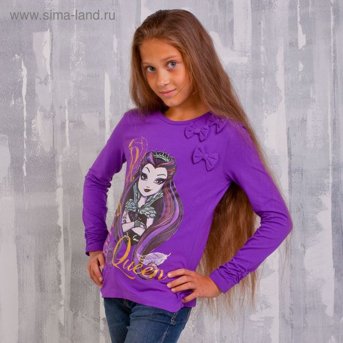 Джемпер для девочки, рост 134 см (72), цвет фиолентовый (арт. ZG 03404-L2_Д) - Фото 1