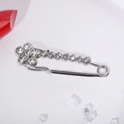 Булавка «Лунная дорожка» с незабудкой, 4 см, белая в серебре - Фото 5