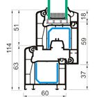 Окно ПВХ с подрамником, глухое, однокамерное, 600 х 900 мм - Фото 2