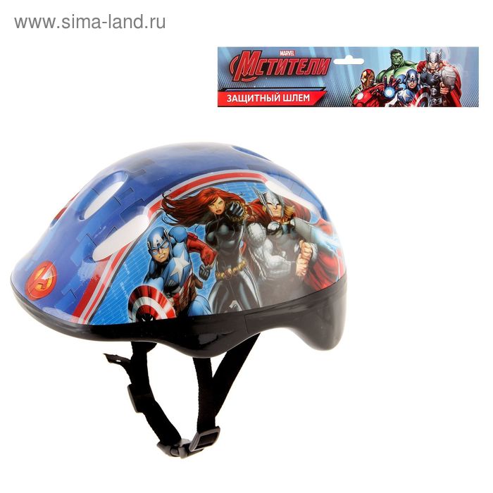 Шлем защитный детский "Команда Мстители", р. S (52-54 см) - Фото 1