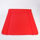Матрасик для пеленального столика/комода двусторонний со складными бортиками 82х72 см., цвет красный/розовый - Фото 5