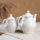 Чайный набор "Ландыш", белая, керамика, 2 л, 1 л, микс - Фото 2
