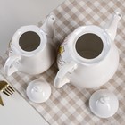 Чайный набор "Ландыш", белая, керамика, 2 л, 1 л, микс - Фото 3