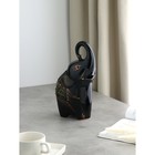 Копилка "Слоник", чёрная, покрытие глазурь, керамика, 30 см, микс - фото 11100136