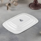 Маслёнка Wilmax, 19×12.5×8.5 см, фарфор, белая - Фото 3