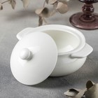 Горшок фарфоровый для запекания Wilmax, 450 мл, цвет белый - Фото 2