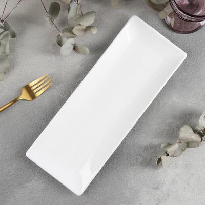 Блюдо для подачи Wilmax, 30.5×12 см, фарфор, цвет белый