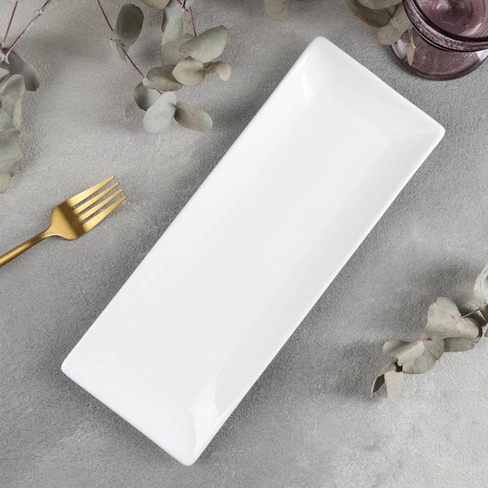 Блюдо для подачи Wilmax, 30.5×12 см, фарфор, цвет белый - Фото 1