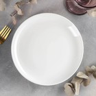 Тарелка фарфоровая десертная с утолщённым краем Wilmax Olivia Pro, d=20 см, цвет белый - фото 317901062