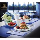 Тарелка фарфоровая десертная с утолщённым краем Wilmax Olivia Pro, d=20 см, цвет белый - Фото 5