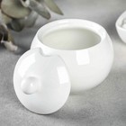 Сахарница с крышкой Wilmax Olivia, 325 мл, фарфор, белая - Фото 2