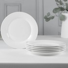 Набор тарелок обеденных фарфоровых Wilmax «Юлия Высоцкая», 6 предметов: d=25,5 см, цвет белый - фото 6330100