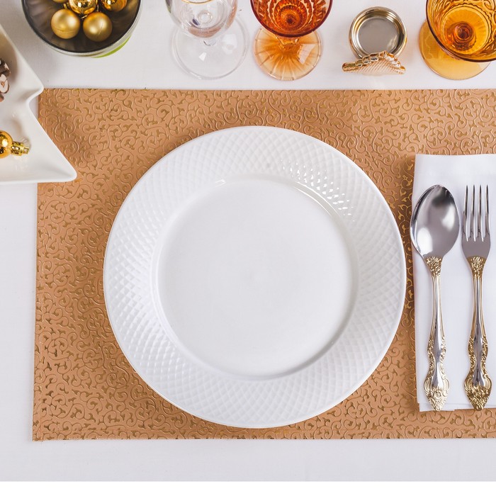 Набор тарелок обеденных фарфоровых Wilmax «Юлия Высоцкая», 6 предметов: d=25,5 см, цвет белый - фото 1918667612